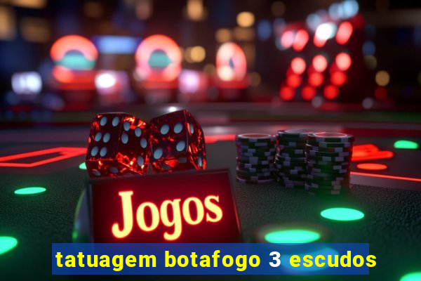 tatuagem botafogo 3 escudos
